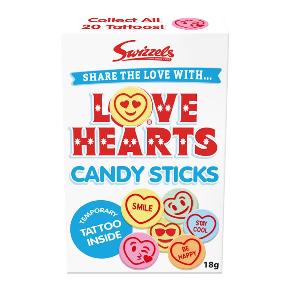 LOVE HEART CANDY STICKS