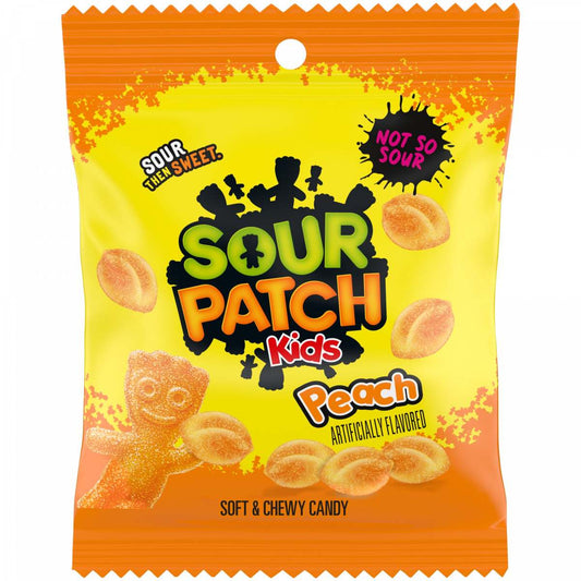 SOUR PATCH KIDS PEACH CANDY PEG BAG