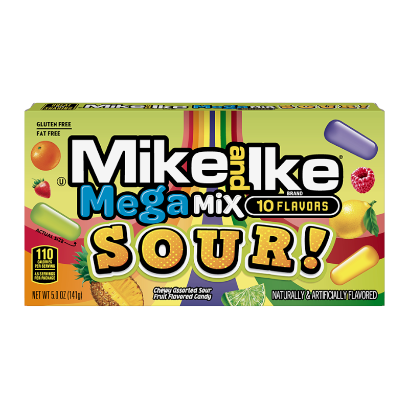 MIKE & IKE MEGA MIX SOUR THEATRE BOX