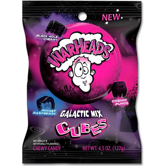 WARHEADS GALACTIC CUBES PEG BAG